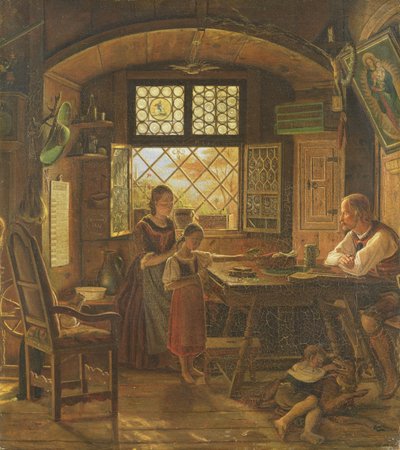 Sunday Morning in Tyrol, 1831 by Rudolph Friedrich Wasmann